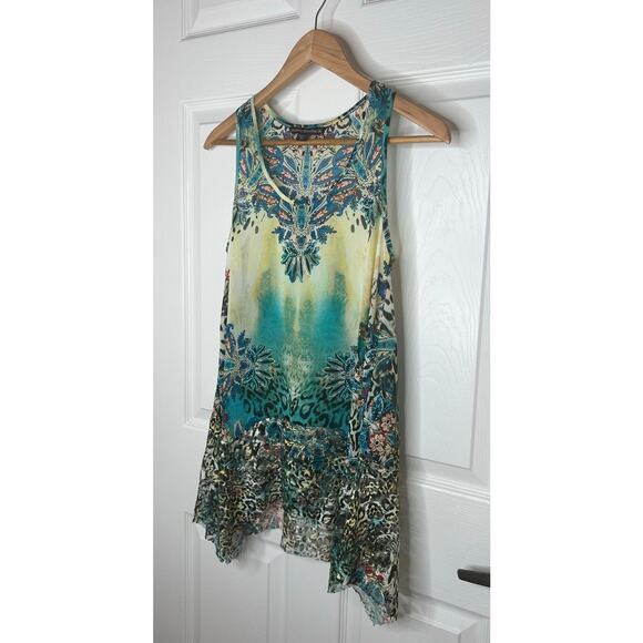 Mushka Sienna Rose Anthropologie Women's Multicolored Blouse Tank Top Size PS - Picture 2 of 8